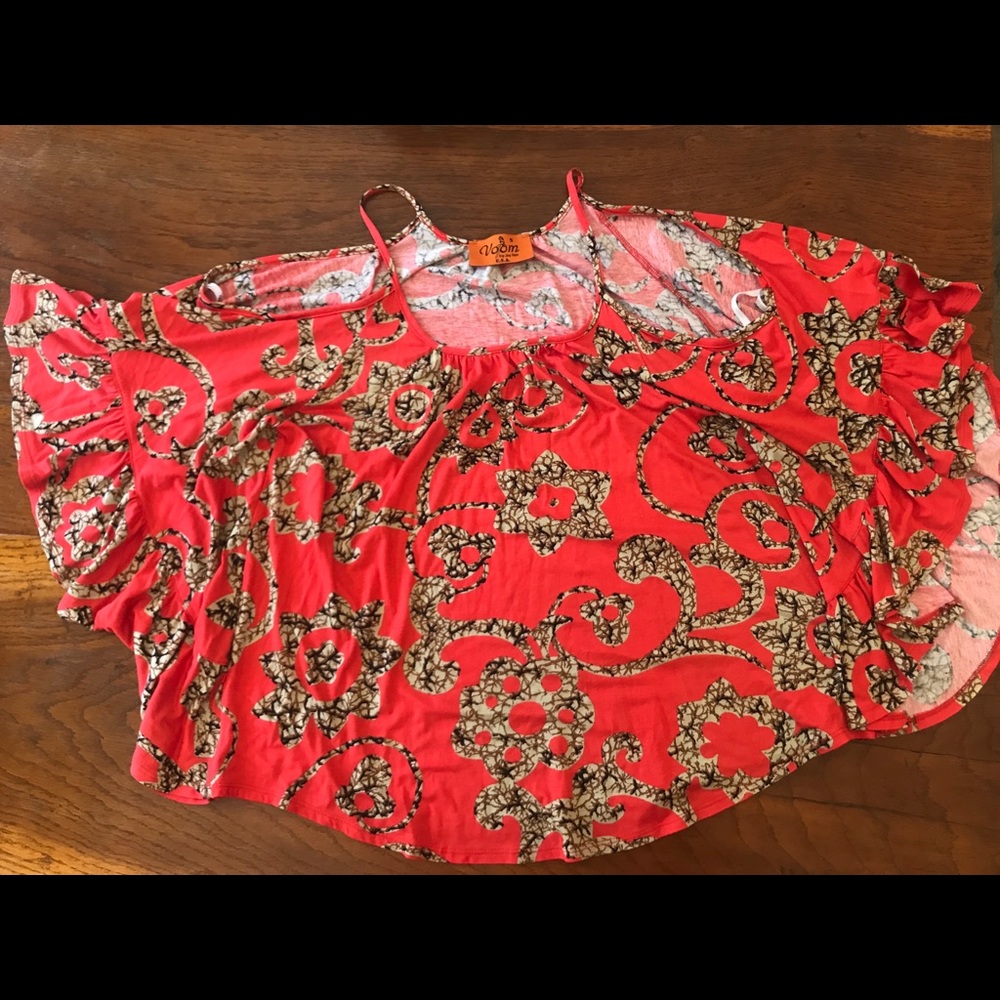 Voom sized small cold shoulder shirt